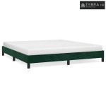 Okvir za krevet bez madraca tamnozeleni 160x200 cm baršunasti - Tamnoz