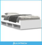 Okvir za krevet bijeli 75x190 cm konstruirano drvo - NOVO