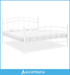 Okvir za krevet bijeli metalni 160 x 200 cm - NOVO
