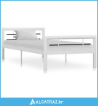 Okvir za krevet bijelo-crni metalni 90 x 200 cm - NOVO