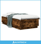 Okvir za krevet boja hrasta 120 x 200 cm konstruirano drvo - NOVO
