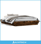 Okvir za krevet boja hrasta 150 x 200 cm konstruirano drvo - NOVO