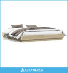 Okvir za krevet boja hrasta 180x200 cm konstruirano drvo - NOVO