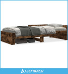 Okvir za krevet boja hrasta 75x190 cm konstruirano drvo - NOVO