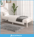 Okvir za krevet od borovine 75x190 cm bijeli 2FT6 jednokrevetni - NOVO