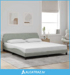 Okvir za krevet Dover svijetlosivi 180x200 cm baršun - NOVO