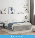 Okvir za krevet s ladicama boja hrasta 140x200 cm drveni - NOVO