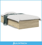 Okvir za krevet s ladicama boja hrasta 90x200 cm - NOVO