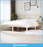 Okvir za krevet od masivne borovine 200 x 200 cm - NOVO