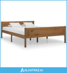 Okvir za krevet od masivne borovine boja meda 140 x 200 cm - NOVO