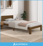 Okvir za krevet od masivne borovine smeđa boja meda 90 x 200 cm - NOVO