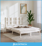 Okvir za krevet masivno drvo bijeli 120x190 cm 4FT mali bračni - NOVO