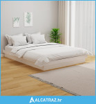 Okvir za krevet masivno drvo bijeli 120x190 cm 4FT mali bračni - NOVO