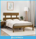 Okvir za krevet masivno drvo boja meda 150 x 200 cm bračni - NOVO