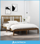 Okvir za krevet masivno drvo boja meda 150 x 200 cm bračni - NOVO