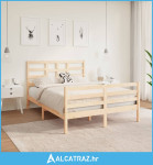 Okvir za krevet od masivnog drva 140 x 190 cm - NOVO