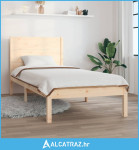 Okvir za krevet od masivnog drva 90 x 190 cm jednokrevetni - NOVO