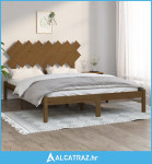 Okvir za krevet od masivnog drva boja meda 150x200 cm veliki - NOVO