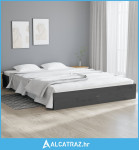 Okvir za krevet od masivnog drva sivi 120 x 200 cm - NOVO