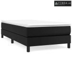 Okvir za krevet s oprugom crni 90x200 cm od umjetne kože - Crna 25 cm