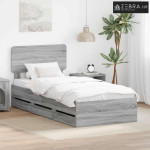 Okvir za krevet Siva Sonoma 90 x 200 cm Inženjersko Drvo