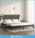 Okvir za krevet sivi 180x200 cm 6FT veliki bračni drveni - NOVO