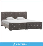 Okvir za krevet sivi baršunasti 160 x 200 cm - NOVO