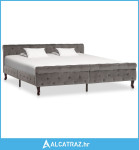 Okvir za krevet sivi baršunasti 180 x 200 cm - NOVO