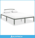 Okvir za krevet sivi metalni 160 x 200 cm - NOVO