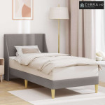 Okvir za krevet Sivo-smeđa 100 x 200 cm tkanina - Sivo-smeđa 100 x 200