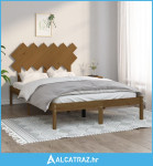 Okvir za krevet smeđa boja meda 120 x 200 cm od masivnog drva - NOVO