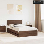 Okvir za krevet Smeđi hrast 120 x 200 cm Inženjersko Drvo