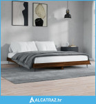 Okvir za krevet smeđi hrast 200 x 200 cm konstruirano drvo - NOVO