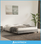 Okvir za krevet svjetlosivi 140x200 cm baršunasti - NOVO