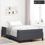 Okvir za krevet Tamno siva 120 x 190 cm tkanina