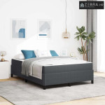 Okvir za krevet Tamno siva 160 x 200 cm tkanina