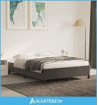 Okvir za krevet tamnosivi 140x200 cm baršunasti - NOVO