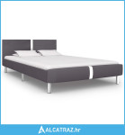 Okvir za krevet od umjetne kože sivi 120 x 200 cm - NOVO