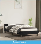 Okvir za krevet s uzglavljem crni 100x200 cm baršunasti - NOVO