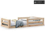 Okvir kreveta bez madraca 70x140 cm od masivne borovine - Prirodna 70