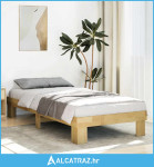 Okvir kreveta bez madraca 90x190 cm Masivno drvo hrast - NOVO