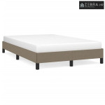 Okvir kreveta bez madraca smeđesivi 120 x 200 cm od tkanine - Sivo-sme