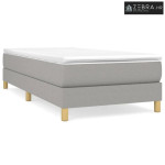 Okvir za krevet s oprugom svjetlosivi 90x200 cm od tkanine
