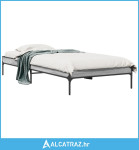 Okvir kreveta boja hrasta 90 x 190 cm konstruirano drvo i metal - NOVO