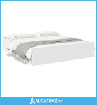 Okvir kreveta s ladicama bijeli 180 x 200 cm konstruirano drvo - NOVO
