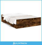 Okvir kreveta s ladicama boja hrasta 120x190 cm - NOVO