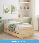 Okvir kreveta s ladicama boja hrasta 90x200 cm - NOVO