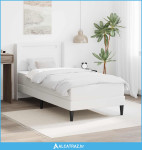 Okvir kreveta s madracem Bijela 90 x 190 cm Umjetna koža - NOVO