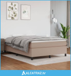 Okvir kreveta s oprugama boja cappuccina 140x190cm umjetna koža - NOVO