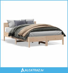 Okvir kreveta s uzglavljem 120x190 cm od borovine - NOVO